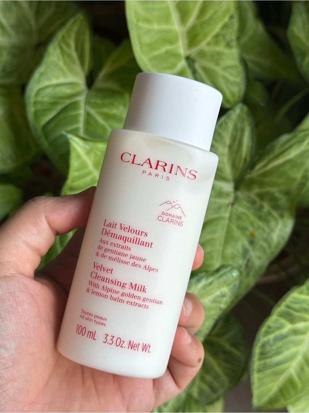 Clarins Velvet Cleansing Milk in White - Gentle Makeup Remover
